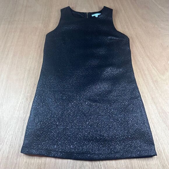 She + Sky Black Metallic Textured Mini Dress Women’s Small Party Cocktail - Picture 1 of 5
